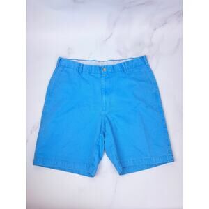 Peter Millar Pima Cotton Shorts 36 Turquoise Chino Golf Classic Fit 9” Like New